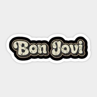 Bon Jovi - Vintage Text Sticker